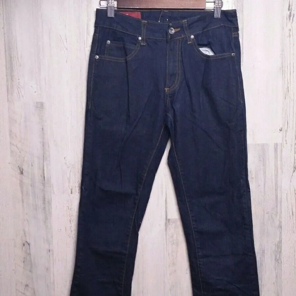 Zara Jeans Dark Wash Mid-Rise 30 Slim Straight